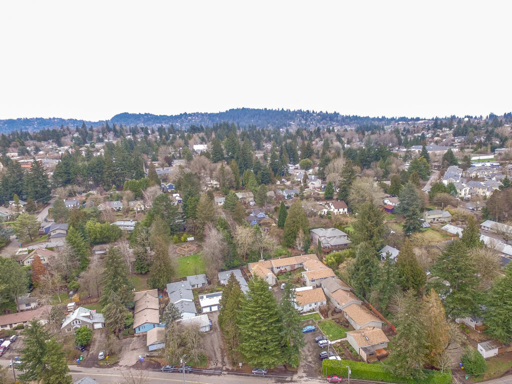 Multnomah Village Condo with large fenced yard Living Room Realty