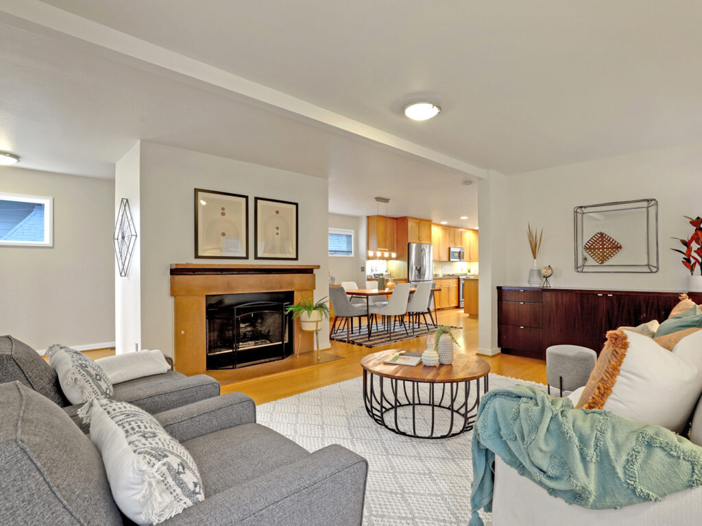 Living Room with Fireplace