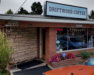 Storefront of Driftwood Coffee in Portland, OR