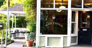 Storefront of Maplewood Coffee & Tea in Portland, OR