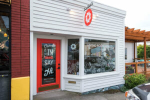 Storefront of Living Room Realty in Multnomah Village