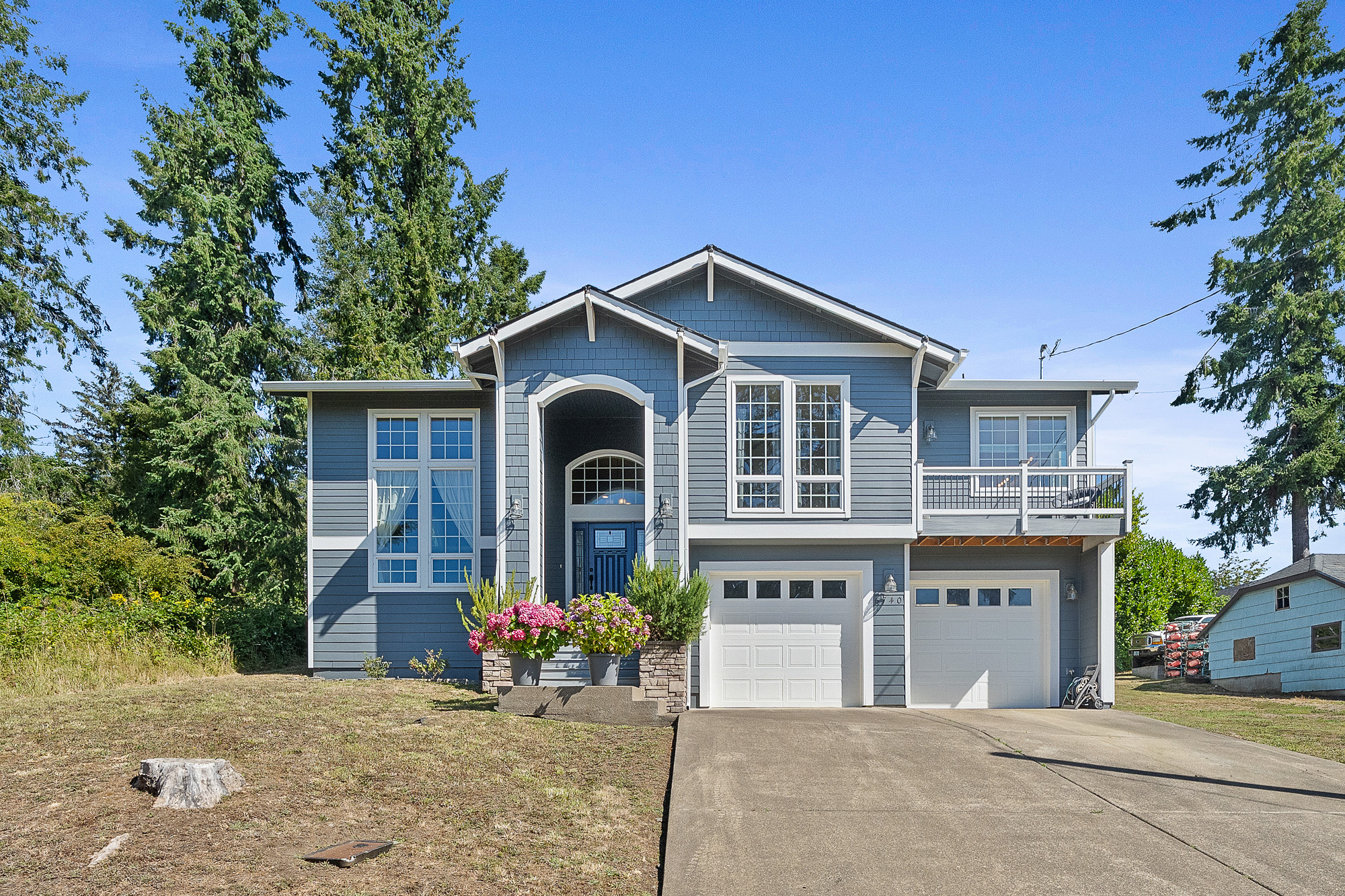 Bay City Home with Mountain and Partial Bay Views
